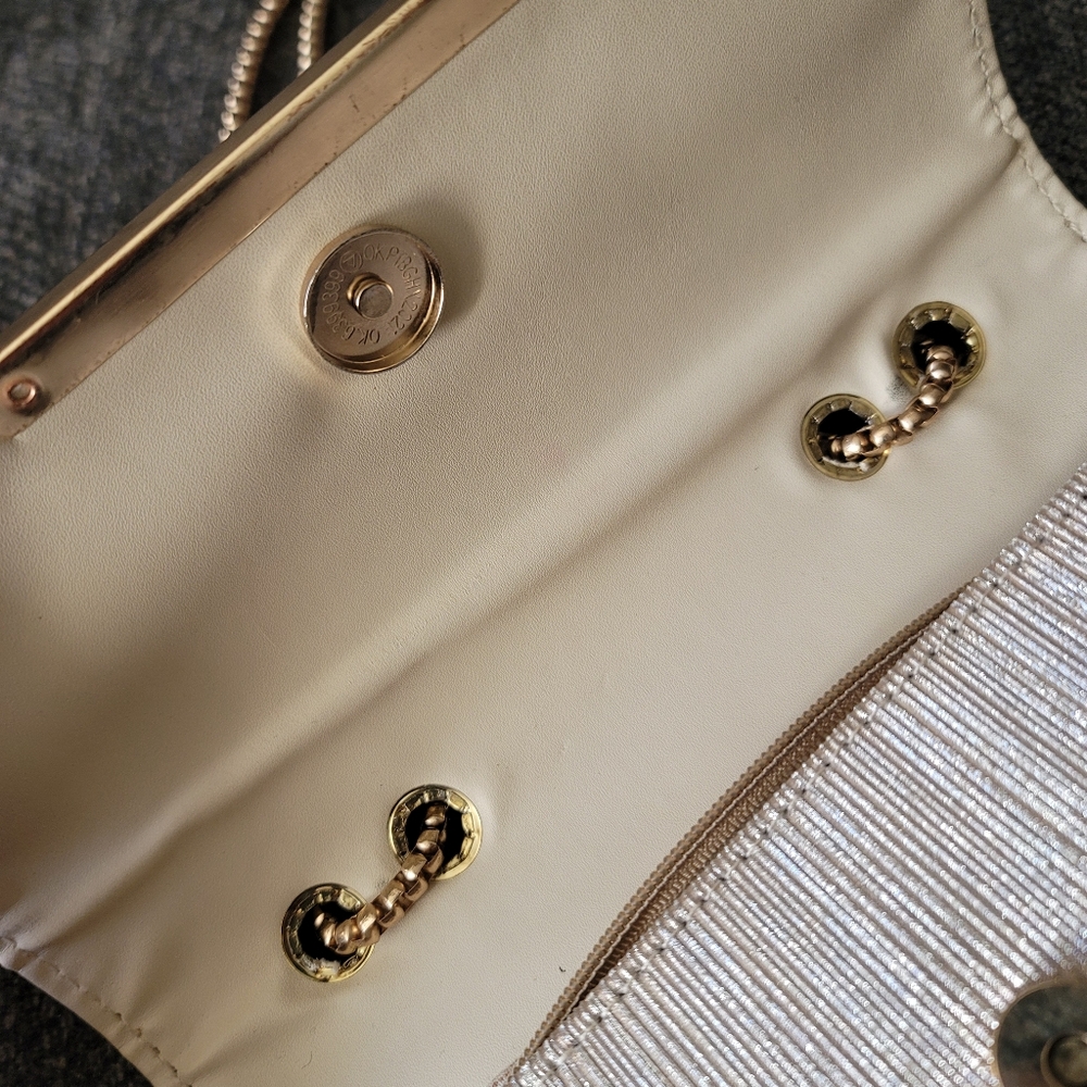 Champagne Gold Sparkling Evening Shoulder Bag - Picture 11 of 11